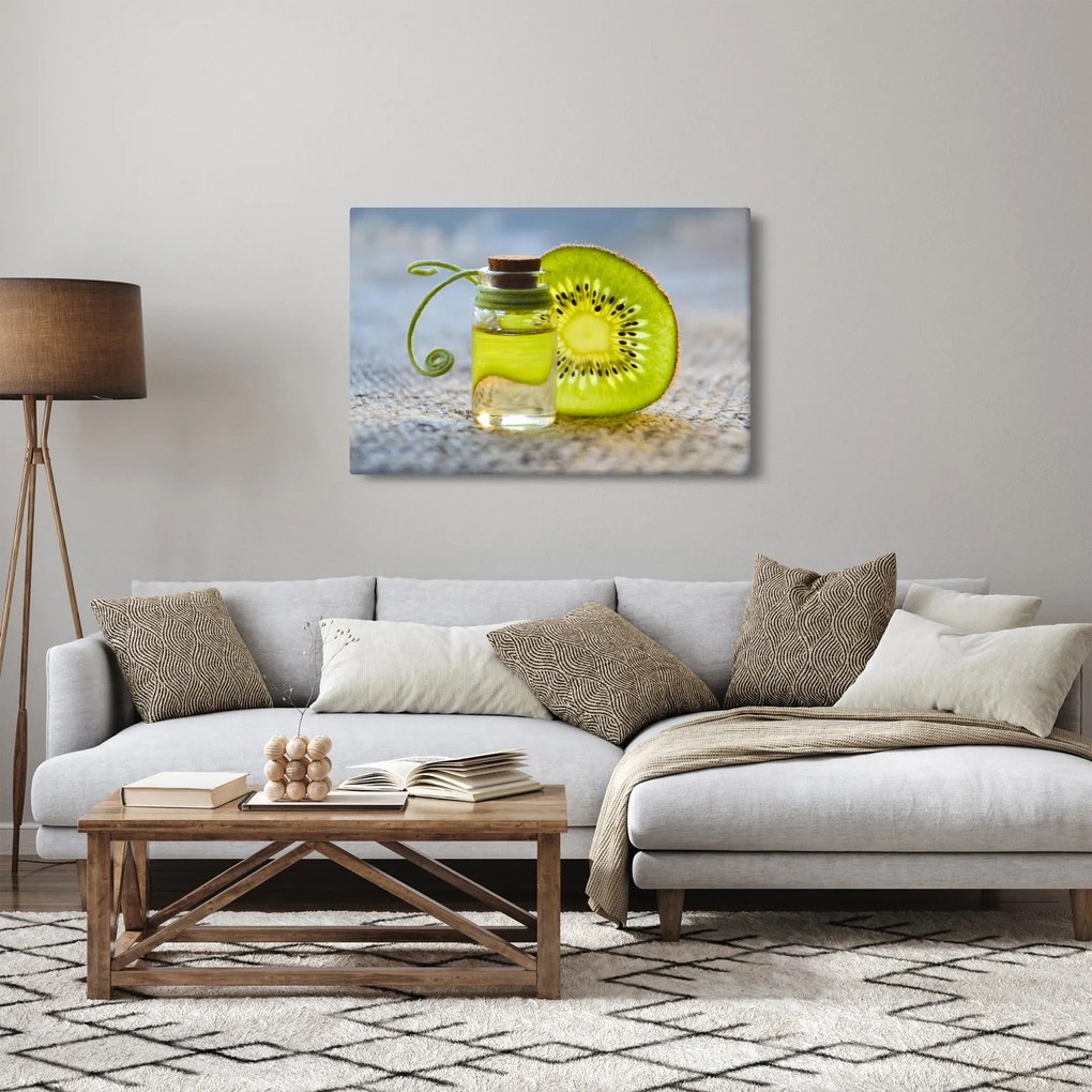 Kép - szeletelt kivi részlete (90x60 cm)