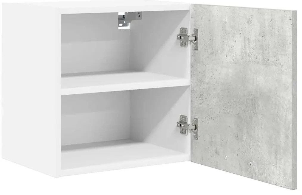 Függő szekrény Riga 2 pcs Beton szürke és fehér 40 x 31 x 40 cm