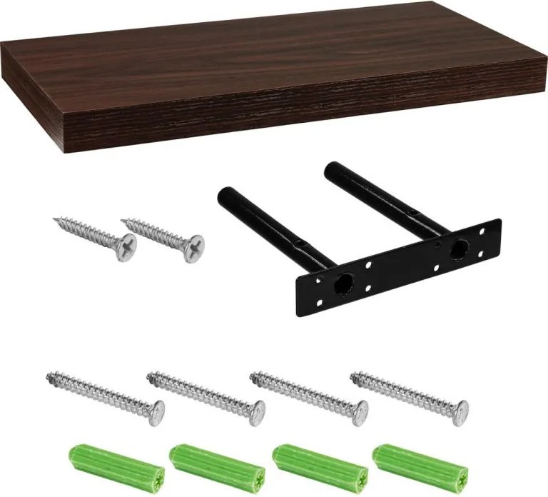 STILISTA Fali polc VOLATO 50 cm fa sötét