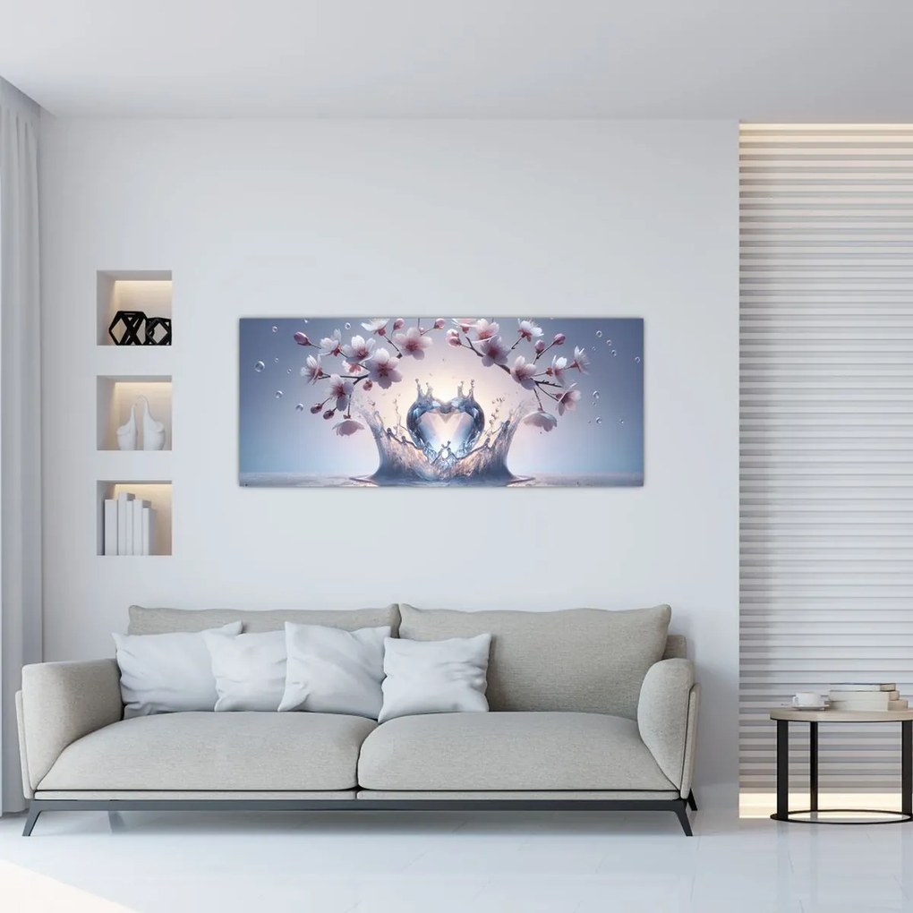 Kép - Gyémánt szív (120x50 cm)