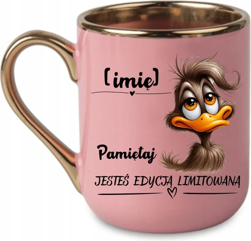 Elegáns bögre Ne feledd, hogy limitált kiadás +név 330 Rózsaszín