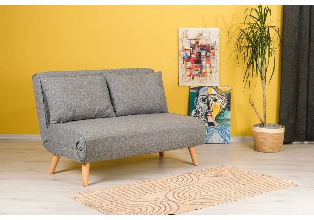 Szürke kinyitható kanapé 120 cm Folde – Artie