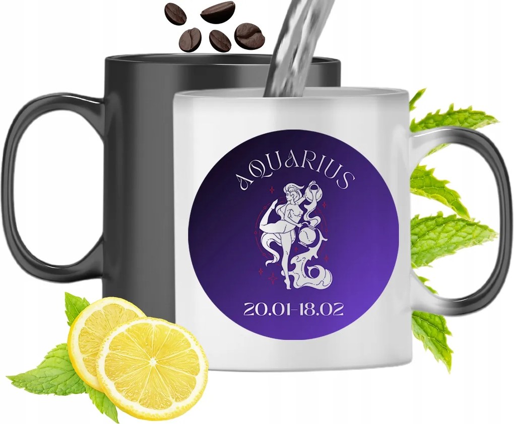 Mágikus Bögre Csillagjegyek Színváltó Nyomtatott Fényképpel