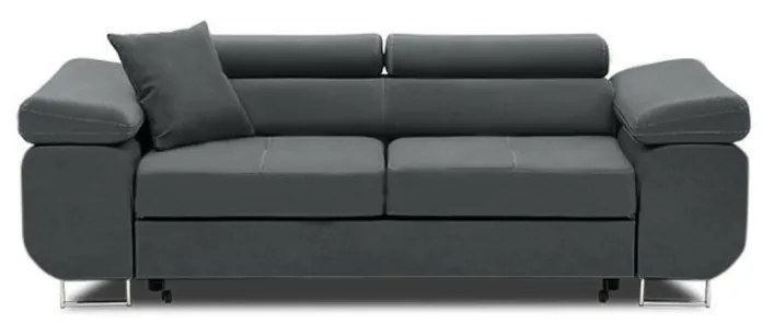 Rigatto kanapé, kihúzható, bársony, szürke
