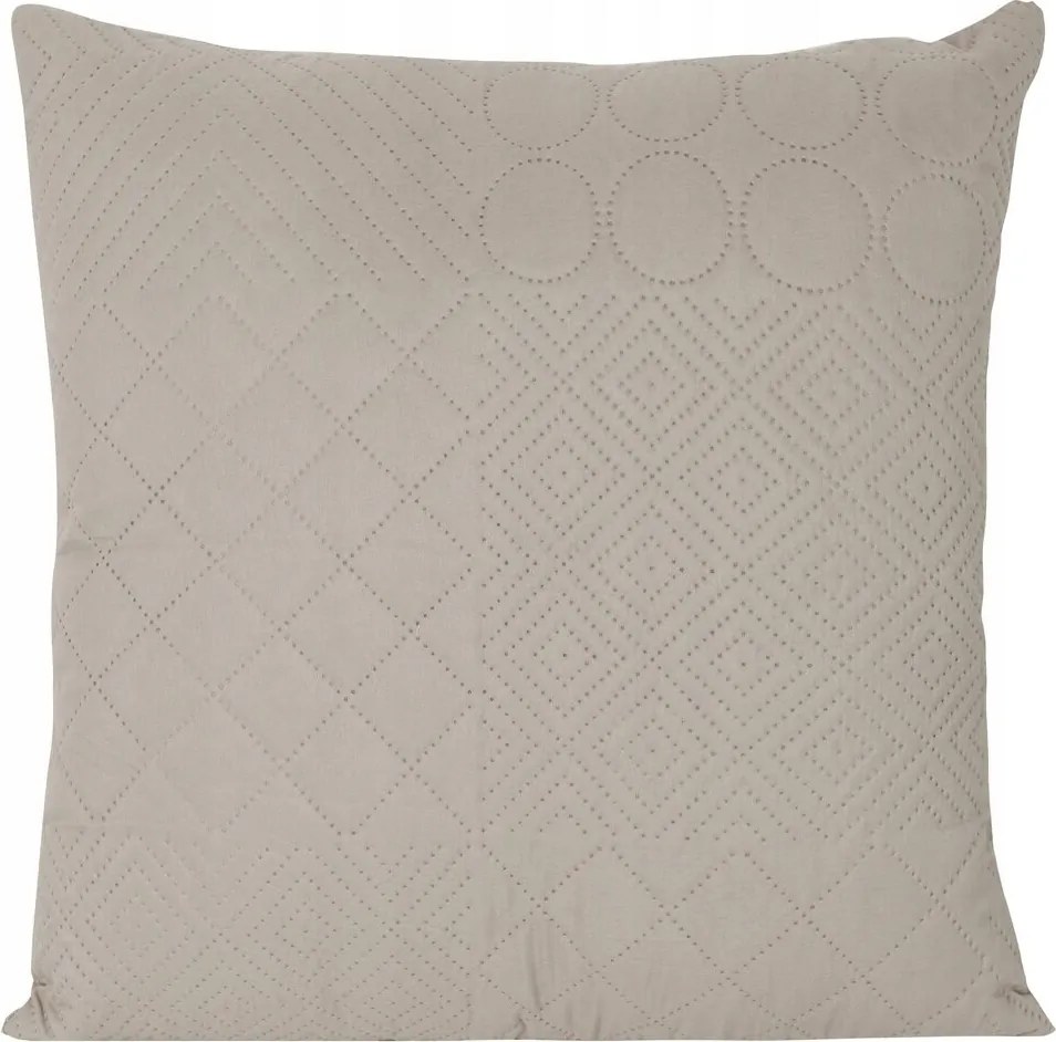 Párnahuzat BONI/5 40x40 ezüst patchwork dekoratív steppelt