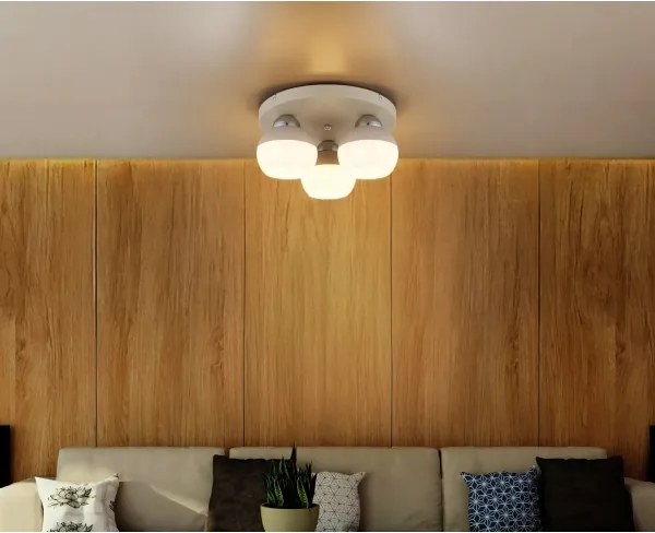 Globo 15999-3D - Mennyezeti lámpa RAGUSA 3xE27/60W/230V Ø 31,5 cm