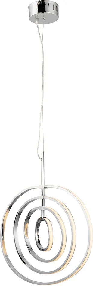 ENDON 81034 AVALIA Modern Led Függesztett Lámpa Fehér, Króm LED IP20