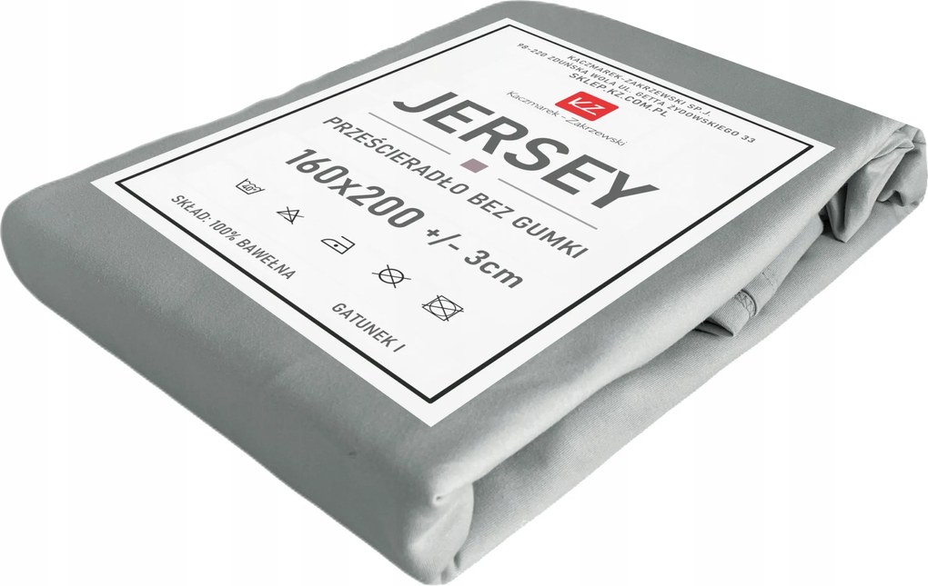 jersey lepedő gumi nélküli160x200 szürke