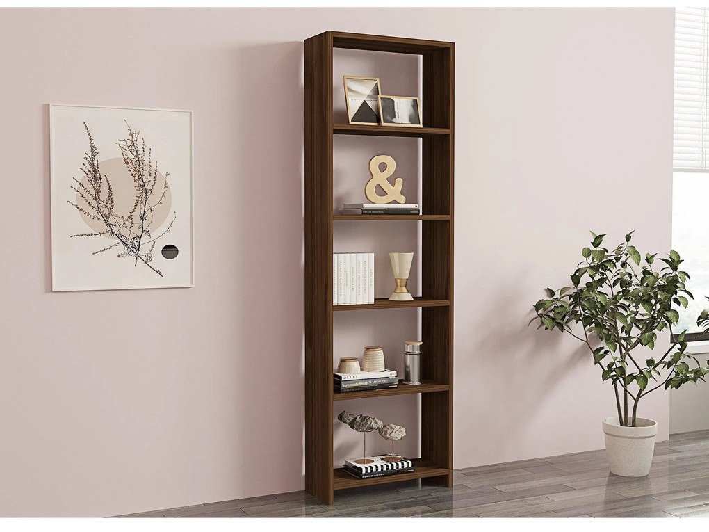 könyvespolc New - Walnut