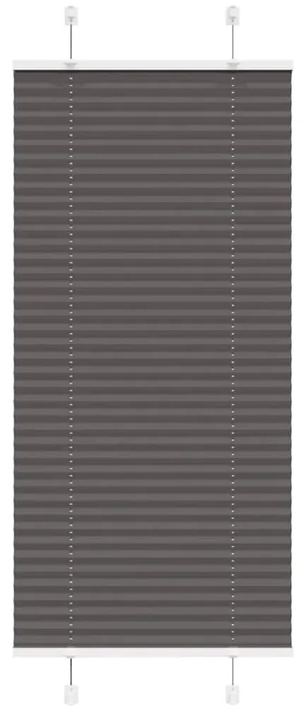 pliszírozott redőny fekete 65x150 cm szövetszélesség 64,4 cm