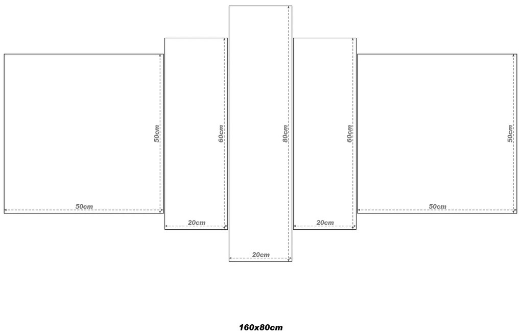 Gario 5 részes vászonkép fotóból Méret: 100 x 70 cm