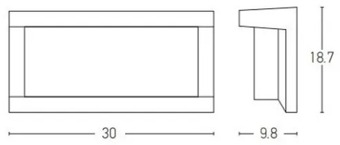 Zambelis E128 - Kültéri fali lámpa 1xE27/18W/230V IP54 antracit
