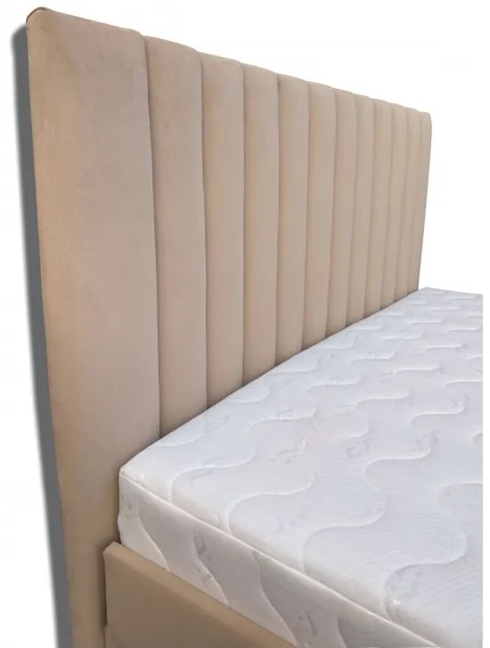 Franciaágy 140 cm Peissa (matrac nélkül) (fa léces ágyráccsal). 1052042