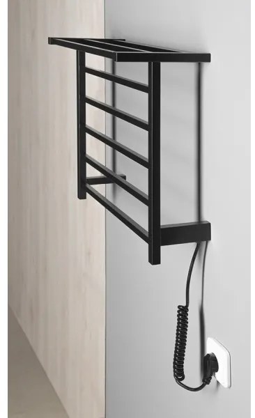 Sapho - Elektromos törölközőszárító ELZOR 60W/230V 47x50 cm matt fekete