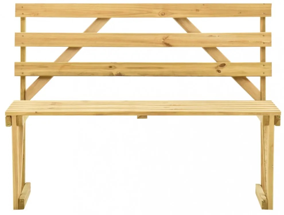 impregnált fenyőfa kerti pad 120 cm