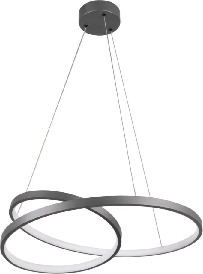 POLUX 328021 ZEFIRA Modern Led Függesztett Lámpa Antracit LED IP20