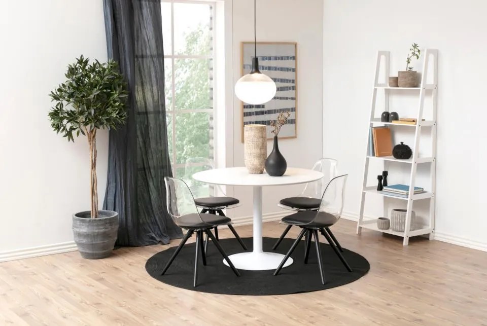 Ibiza Kerek Étkezőasztal Fehér 74cm