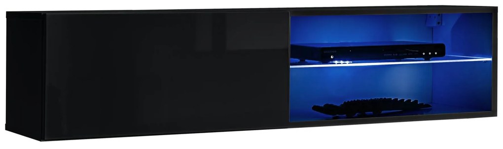 TV asztal/Szekrény Southport 27 ZZ SW RTV 4 (fekete + fényes fekete). 1024084