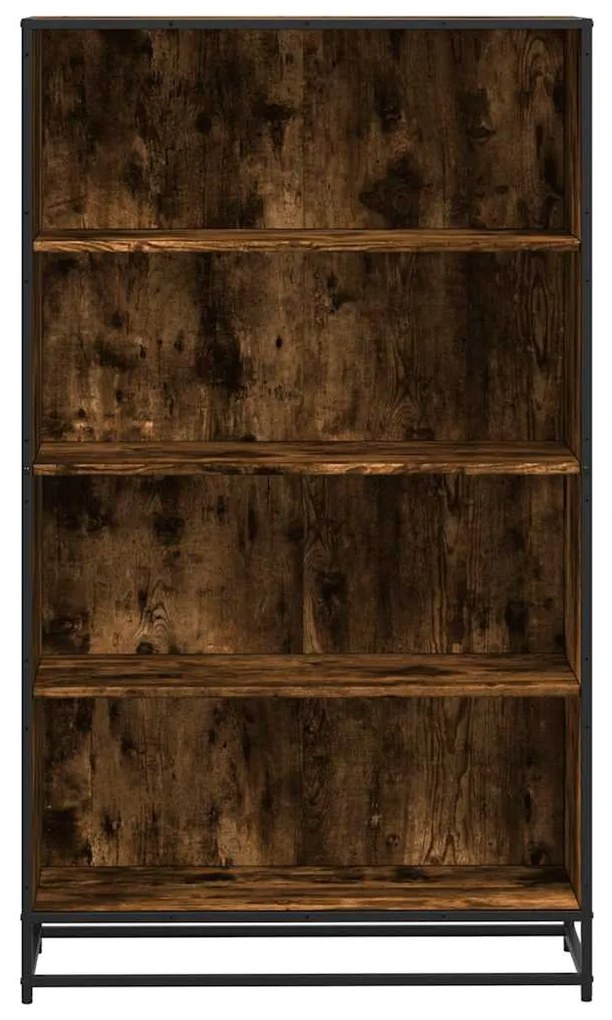 füstös tölgy színű szerelt fa könyvszekrény 80,5 x 35 x 139 cm