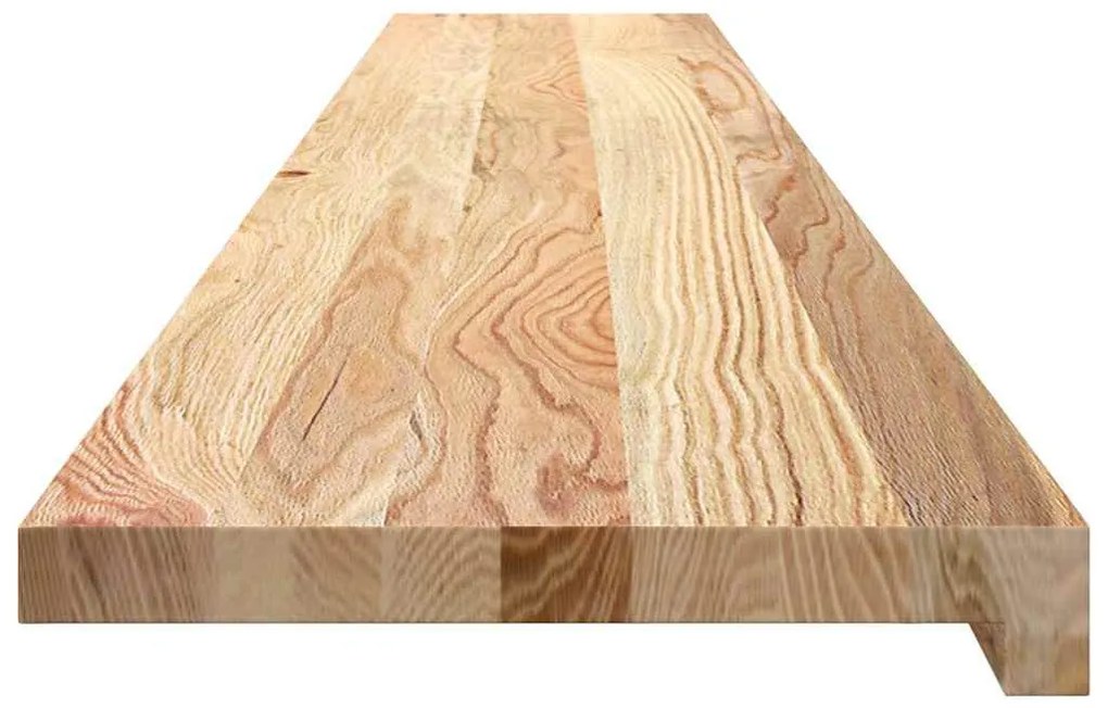 ablakpárkányok 2 db kezeletlen 160x25x2 cm tömör fa tölgyfa