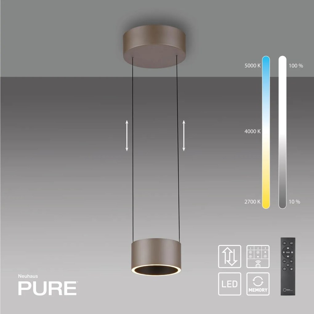 Paul Neuhaus modern függeszték pure clipse barna pln2471-97