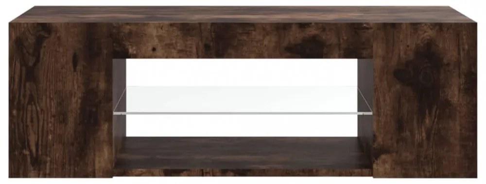füstös tölgy színű LED-es TV-szekrény 90 x 39 x 30 cm