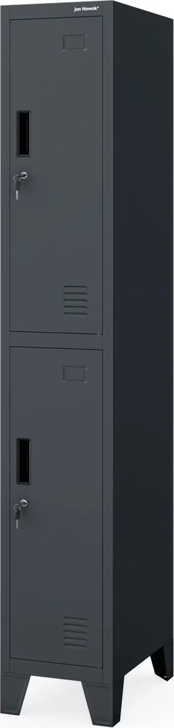 Szociális öltözőszekrény antracit BARTEK 1 Plus 292 x 1720 x 450 mm