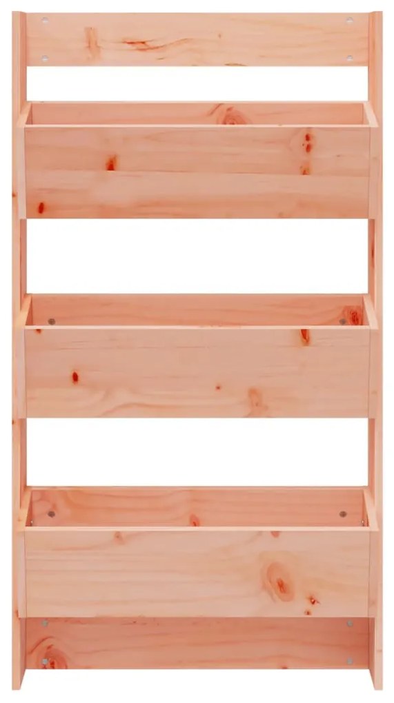 3 szintes tömör duglászfenyő fali virágtartó 60 x 18,5 x 110 cm