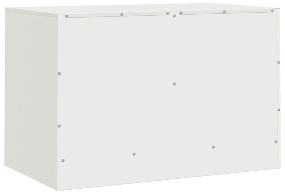 2 db fehér acél TV-szekrény 67 x 39 x 44 cm