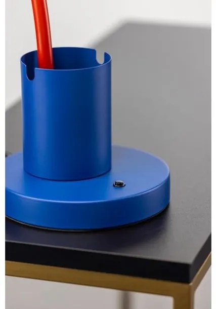 Lámpa Asztali MOUSE , 5495, max.250V, 50/60Hz, 1*E27, max.25 W, átmérő 8 cm, IP20, sötétkék/arany