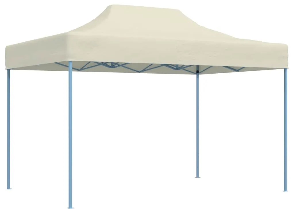 vidaXL krémszínű acél összecsukható rendezvénysátor 3 x 4 m