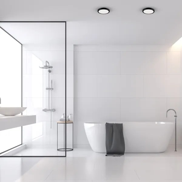 LED Fürdőszobai mennyezeti lámpa VERA LED/12W/230V 4000K IP65 fekete