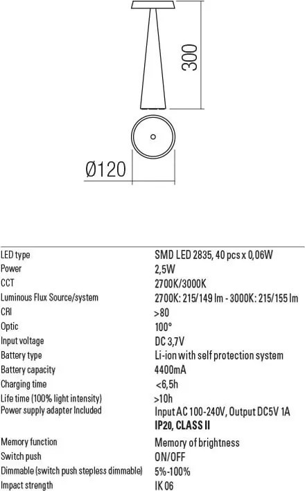 REDO 90337 TAO Kültéri Dekorációs Lámpa LED IP20