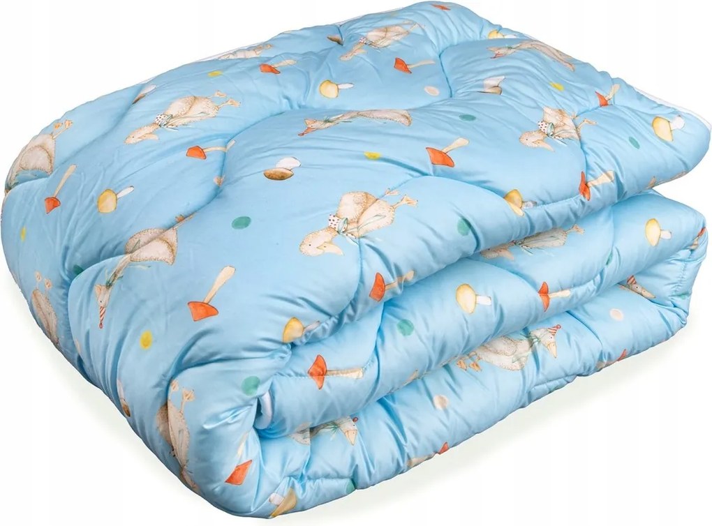 Paplan 140x200 Kék Nyomtatott Egész éves Antiallergén Puha