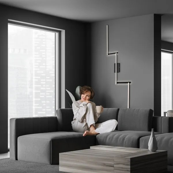 Briloner 3501-015 - LED Felületre szerelhető csillár STAFF 5xLED/4,8W/230V fekete