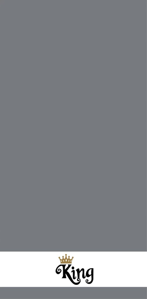 King pamut törölköző szürke 50x100 cm 500GSM