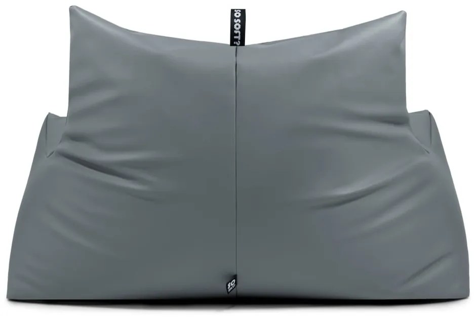 Sötétkék bőrutánzat babzsákfotel Icy Sofa – So Soft?