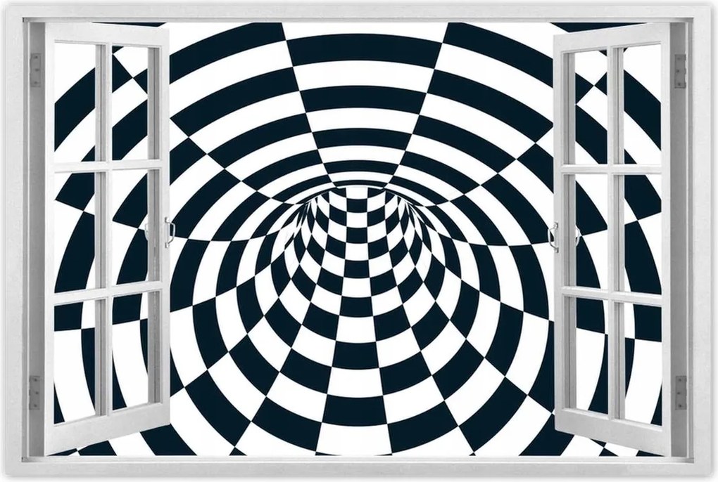 Poszterek 60x40 Absztrakt fekete-fehér