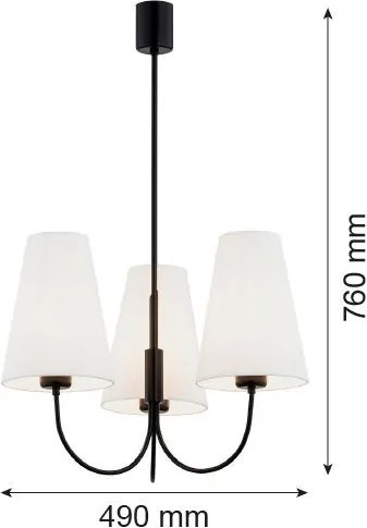 Argon SAFIANO 6268 Csillár 3x15W/E27 IP20