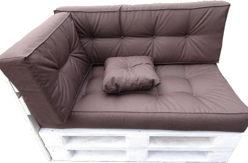 Párnák Egy Raklapra kpl 4 db 120 X 60 barna Egyenes Háttámla