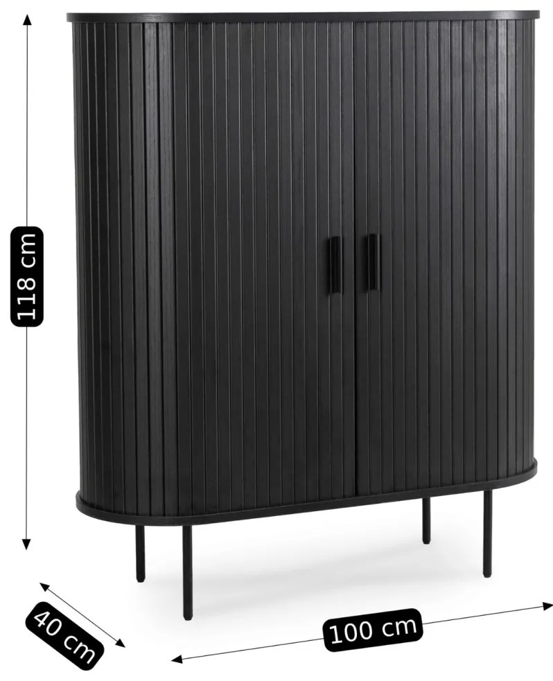 Komoda TRISH 100 czarny