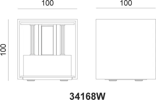 GLOBO 34168W VERONIKA Modern Kültéri Fali Lámpa LED IP54