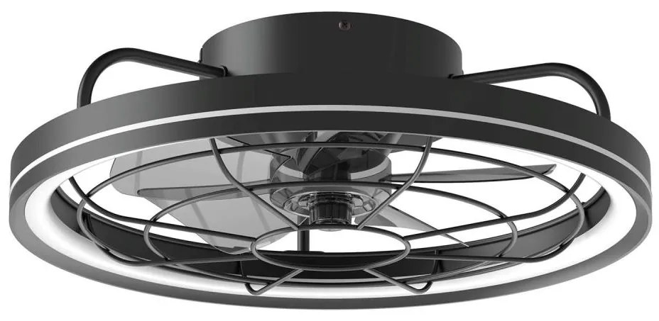 Aigostar B.V. Aigostar - LED Dimmelhető mennyezeti ventilátor LED/40W/230V 2700-6500K + távirányító fekete AI1948