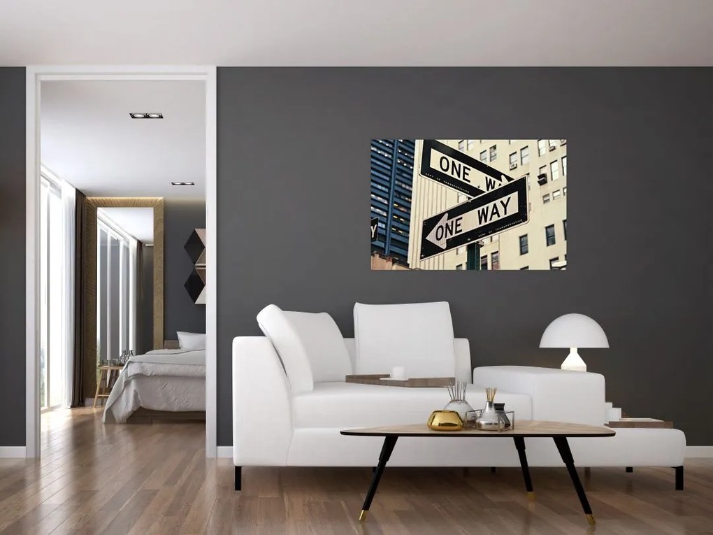 Kép - New York ONE WAY (90x60 cm)