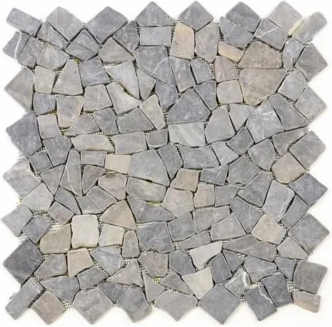 DIVERO® Mozaik burkolat 1m2  márvány szürke