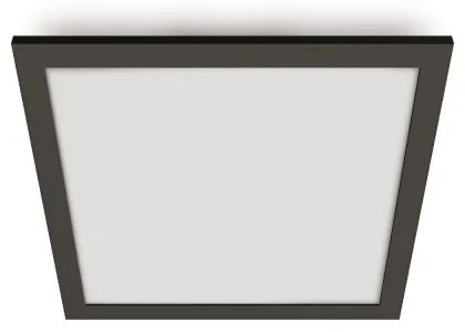 WiZ - LED Dimmelhető mennyezeti lámpa SUPERSLIM LED/12W/230V fekete Wi-Fi