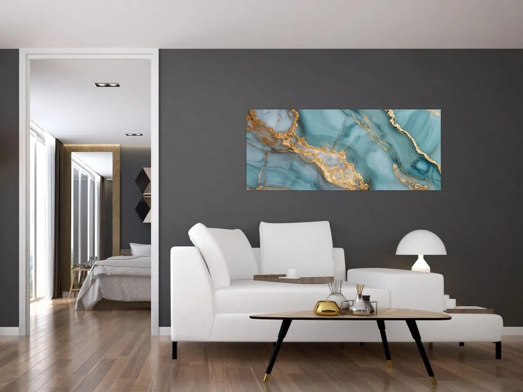 Kép - Türkiz márvány (120x50 cm)