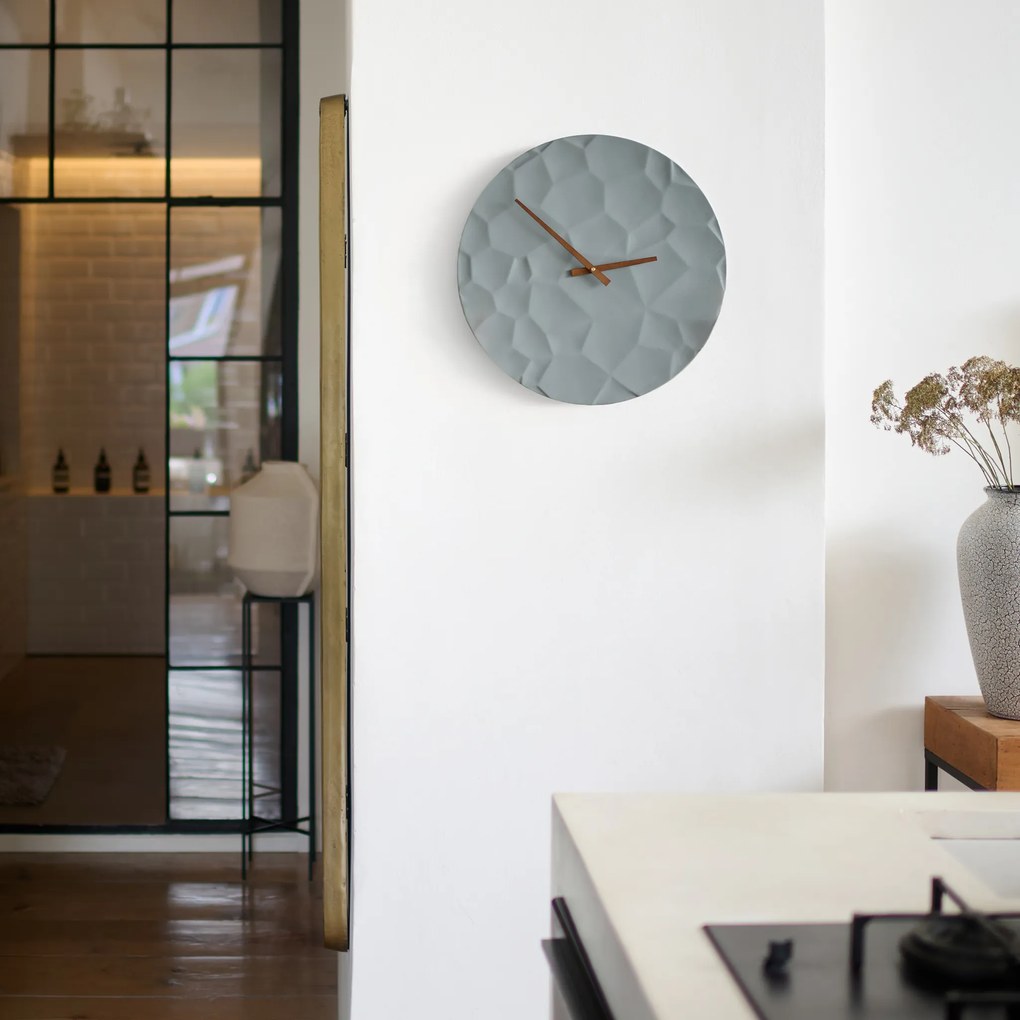 ODLITO Beton falióra Holdkráter – szürke – 50 cm – fekete mutatók