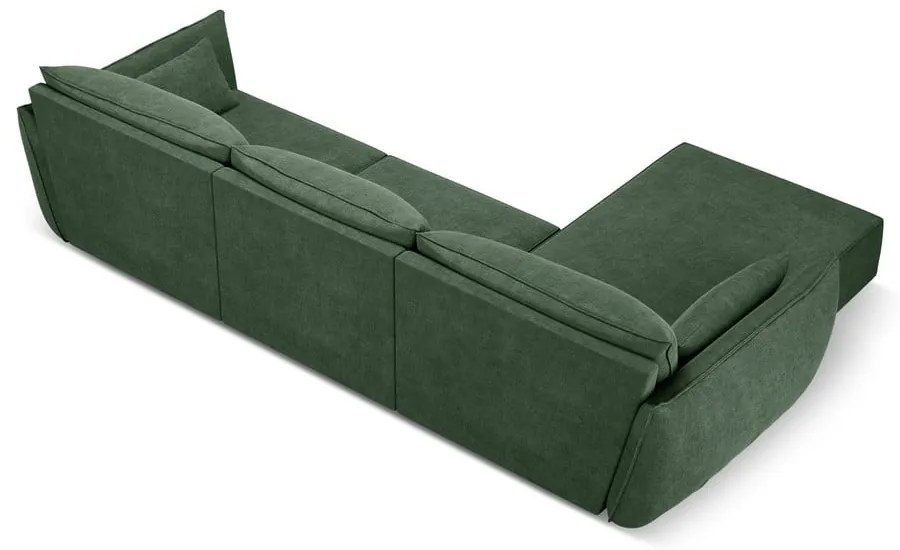 Sötétzöld sarokkanapé (bal oldali) Vanda – Mazzini Sofas