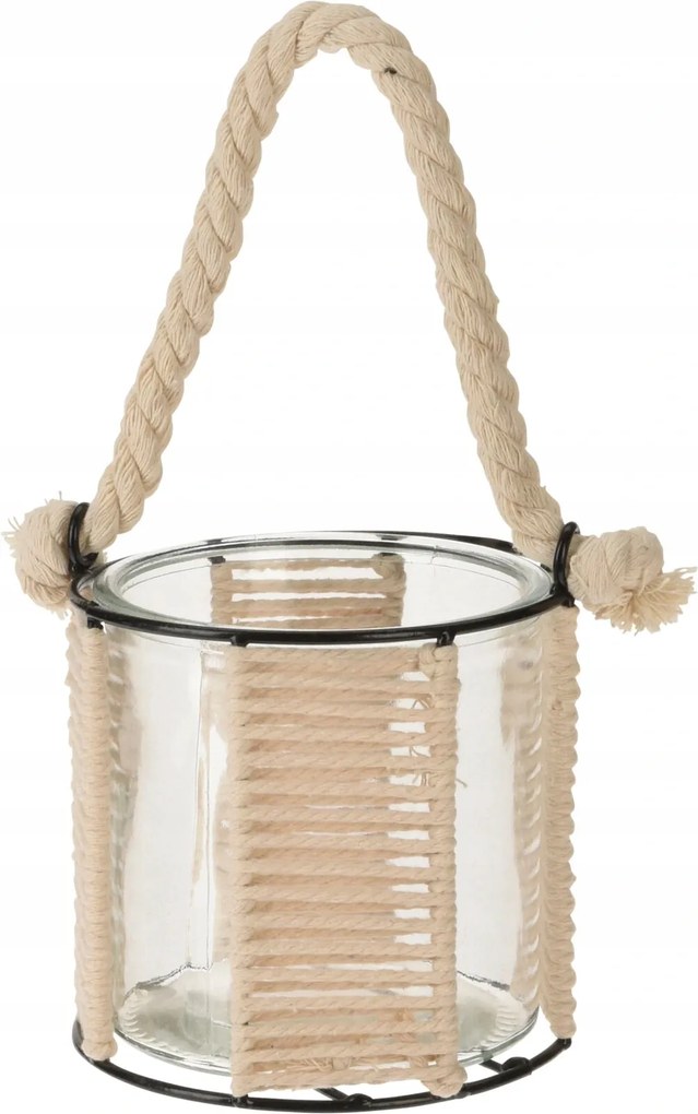 Üveglámpa kötéllel kicsi